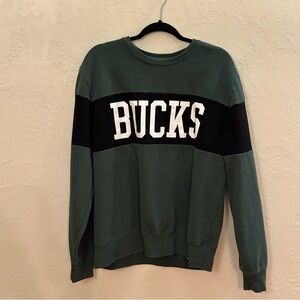 47 BUCKS Green and Black Crewneck Sweatshirt